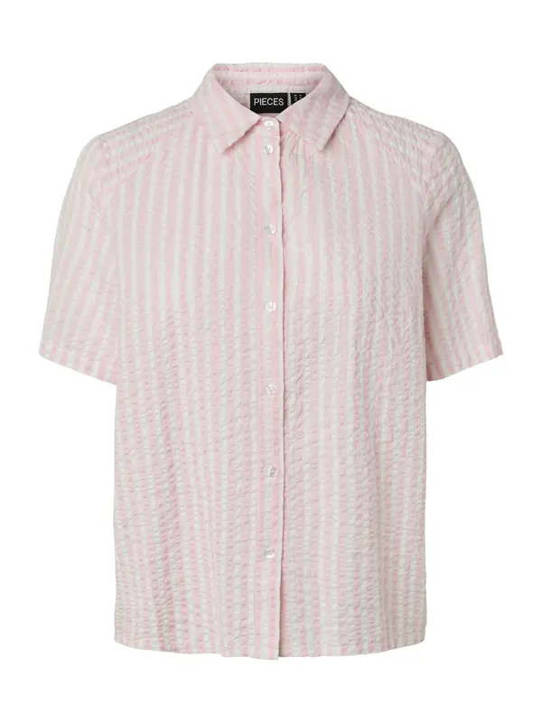 PIECES PIECES Bluza 'PCSTINNA'  roza / bela
