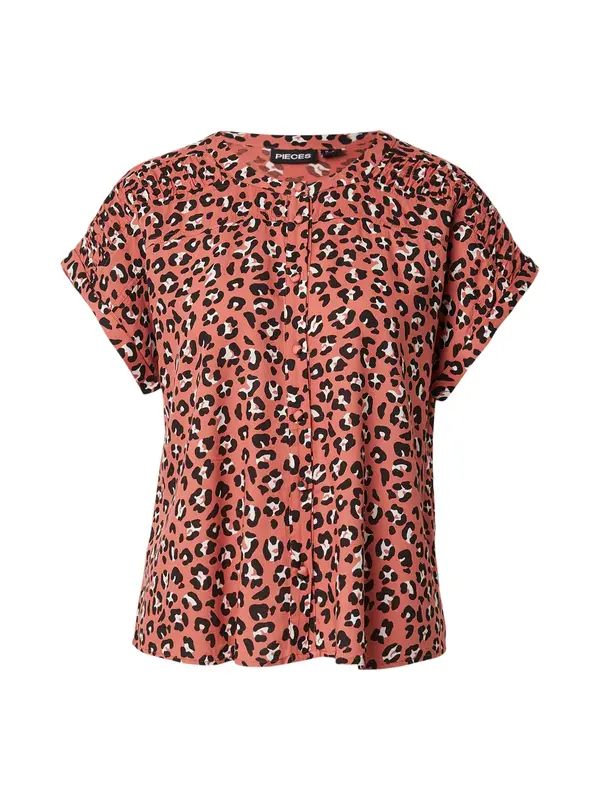 PIECES PIECES Bluza 'PCVIBE'  jastog / črna / bela