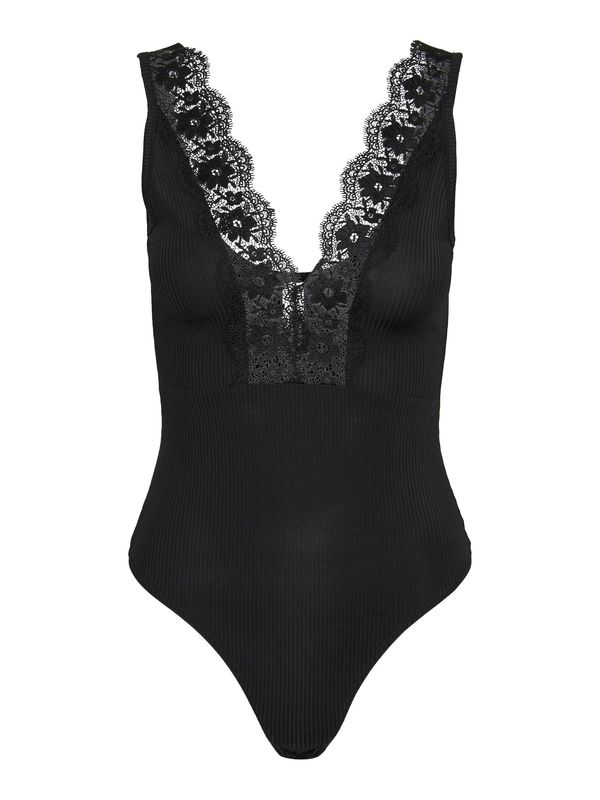 PIECES PIECES Bodi majica 'NOAMI'  črna