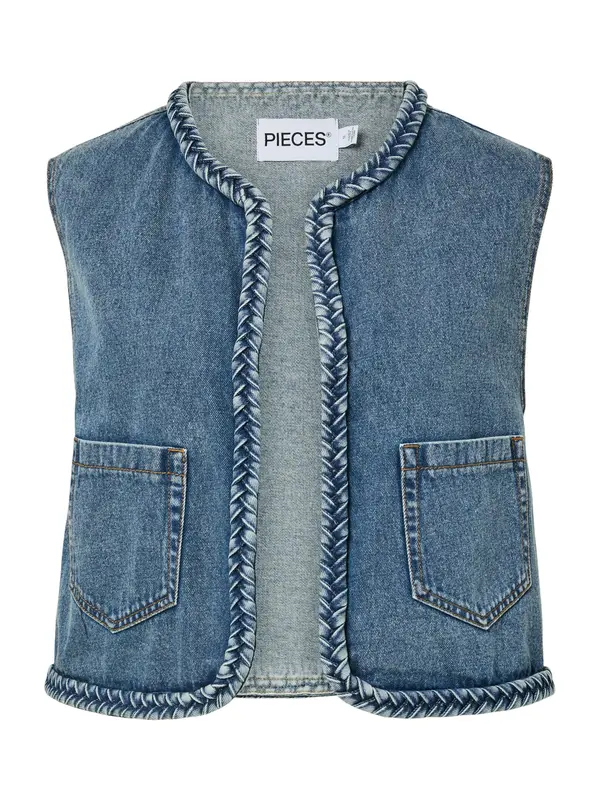 PIECES PIECES Brezrokavnik 'PCBell'  moder denim