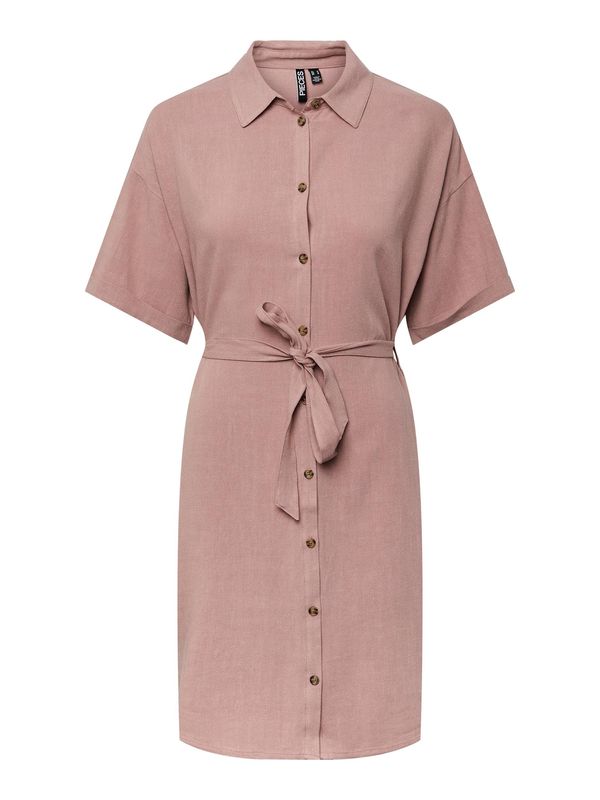 PIECES PIECES Dolga srajca 'Vinsty'  staro roza