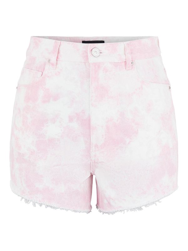 PIECES PIECES Hlače  lila / roza