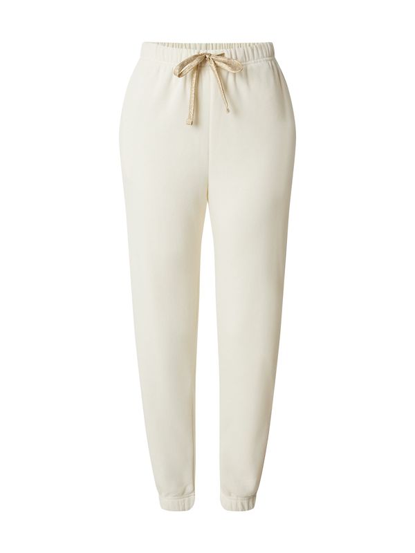 PIECES PIECES Hlače 'PCCHILLI'  bež / zlata