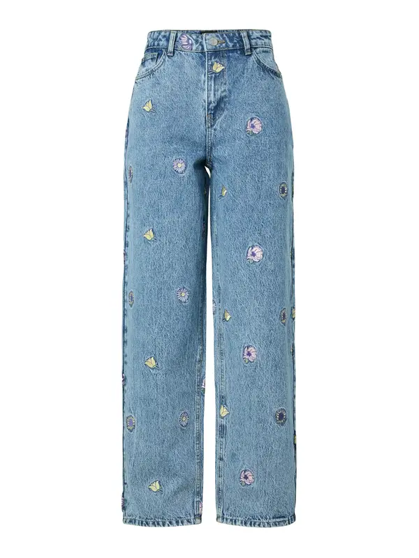 PIECES PIECES Kavbojke 'PCBENNIE'  moder denim / majnica / vijolično modra