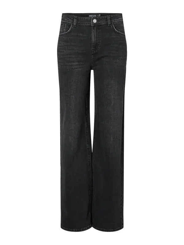 PIECES PIECES Kavbojke 'PCSilke'  črn denim
