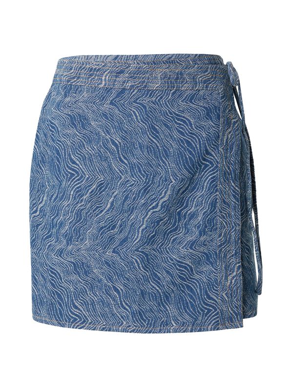 PIECES PIECES Krilo  moder denim / bela