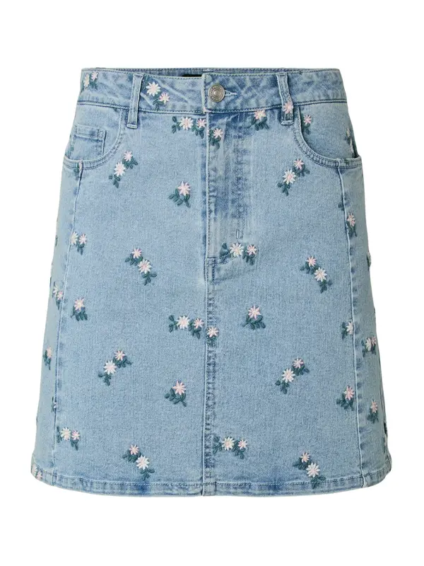 PIECES PIECES Krilo 'PCFlora'  moder denim / petrol / rosé / off-bela