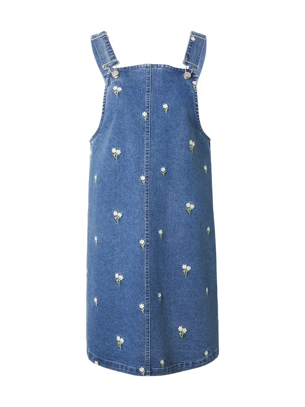 PIECES PIECES Krilo z naramnicami 'PCFlora'  moder denim / svetlo rumena / svetlo zelena / bela