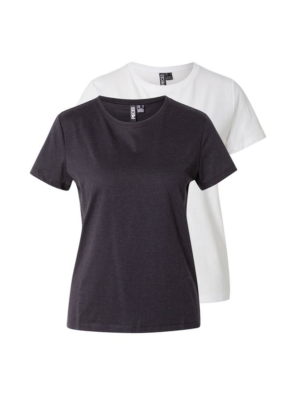 PIECES PIECES Majica  črna / bela