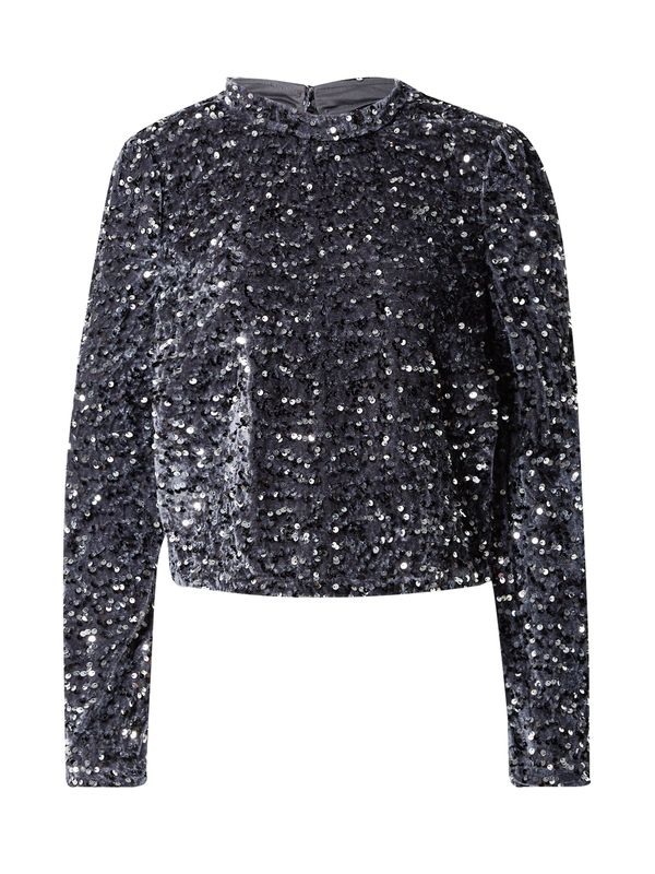 PIECES PIECES Majica 'Kam'  temno siva / srebrna