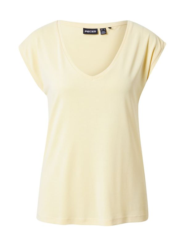 PIECES PIECES Majica 'Kamala'  pastelno rumena