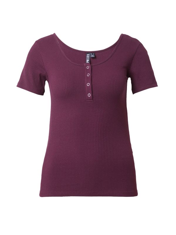 PIECES PIECES Majica 'KITTE'  jagoda