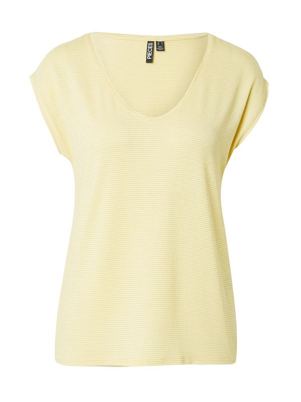 PIECES PIECES Majica 'PCBillo'  svetlo rumena / zlata