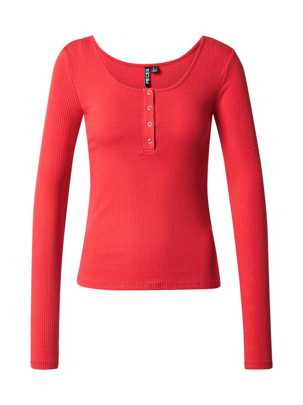 PIECES PIECES Majica 'PCKITTE'  rdeča