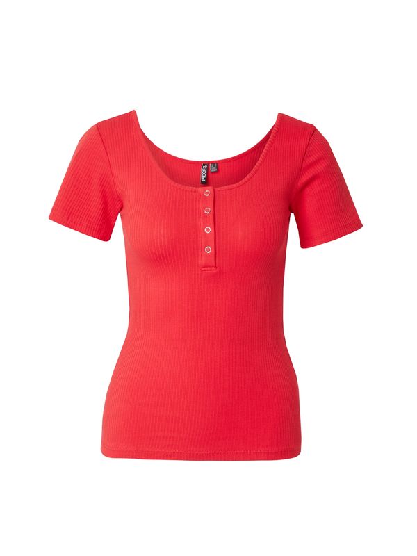 PIECES PIECES Majica 'PCKITTE'  živo rdeča