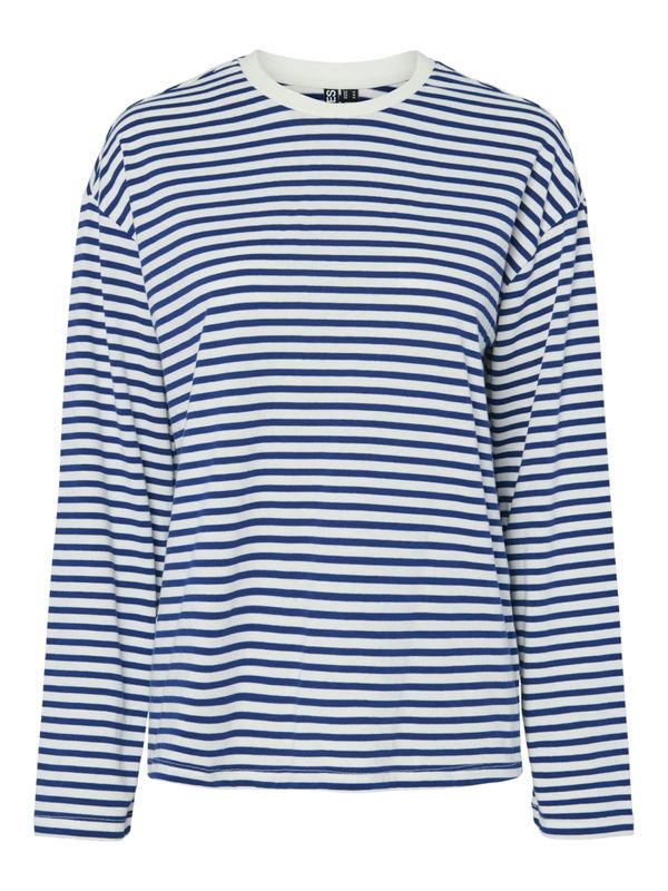 PIECES PIECES Majica 'PCSADIE'  temno modra / bela