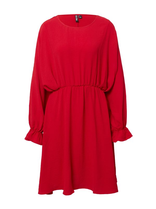 PIECES PIECES Obleka 'FLORE'  češnjevo rdeča