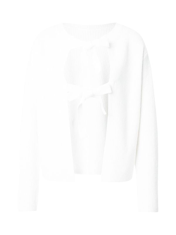 PIECES PIECES Pletena jopa  bela