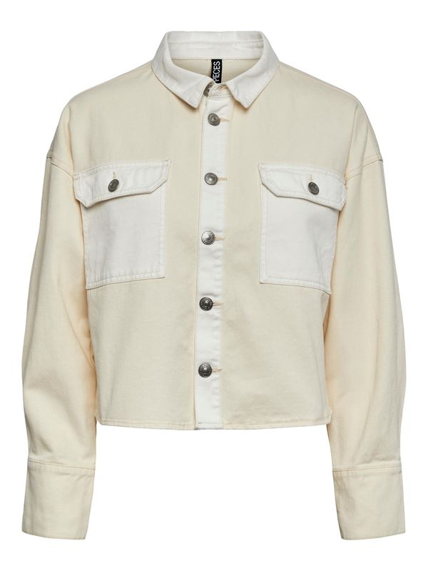 PIECES PIECES Prehodna jakna 'KAJA'  bež / šampanjec