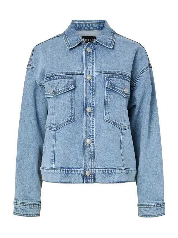 PIECES PIECES Prehodna jakna 'PCElma'  moder denim