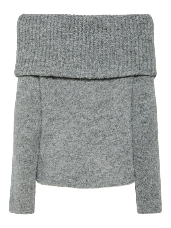 PIECES PIECES Pulover 'PCPam'  pegasto siva