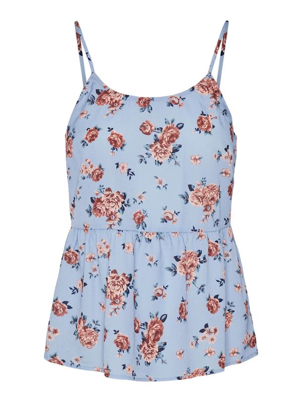 PIECES PIECES Top 'MAYA'  svetlo modra / mešane barve