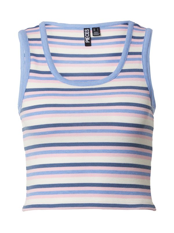 PIECES PIECES Top 'PCJAYJAY'  modra / marine / roza / off-bela