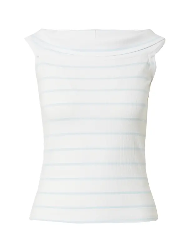 PIECES PIECES Top 'PCMARGO'  svetlo modra / bela