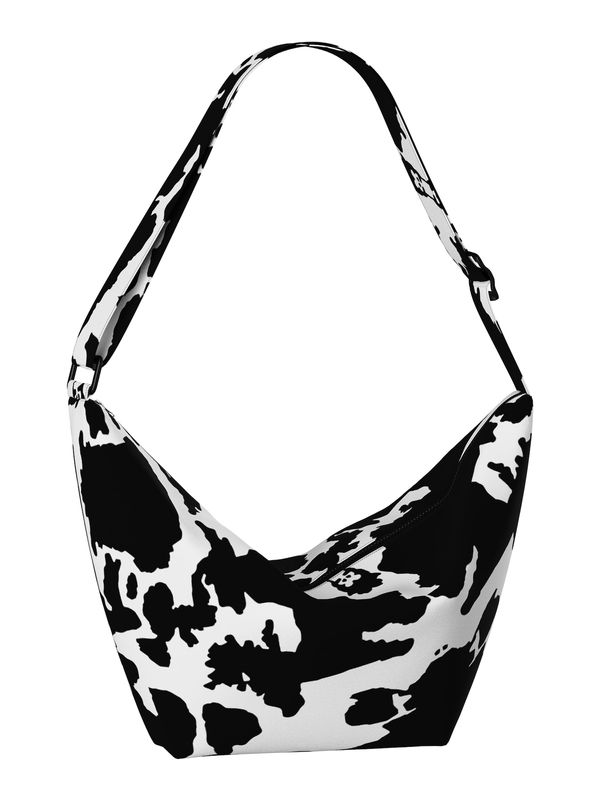 PIECES PIECES Torba za čez ramo 'PCAMANDA'  črna / bela