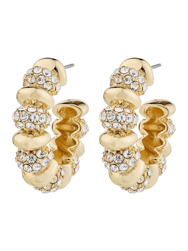 Pilgrim Pilgrim Uhani 'Delphine'  zlata / transparentna