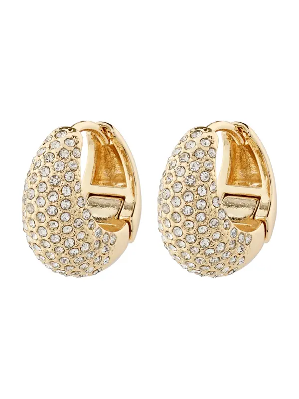 Pilgrim Pilgrim Uhani 'Focus'  zlata / transparentna