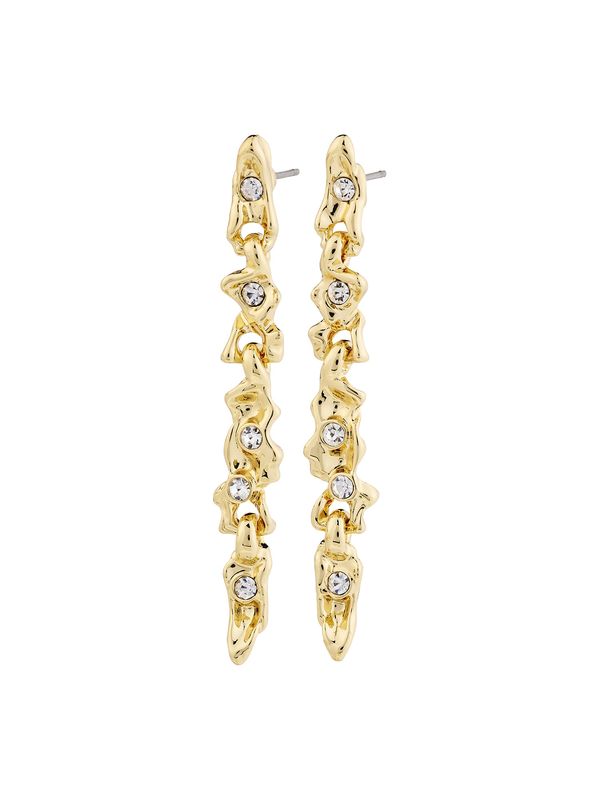 Pilgrim Pilgrim Uhani 'Sunset'  zlata / transparentna