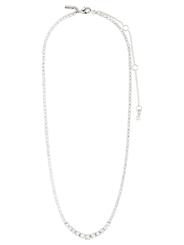 Pilgrim Pilgrim Verižica ' Sky '  srebrna / transparentna