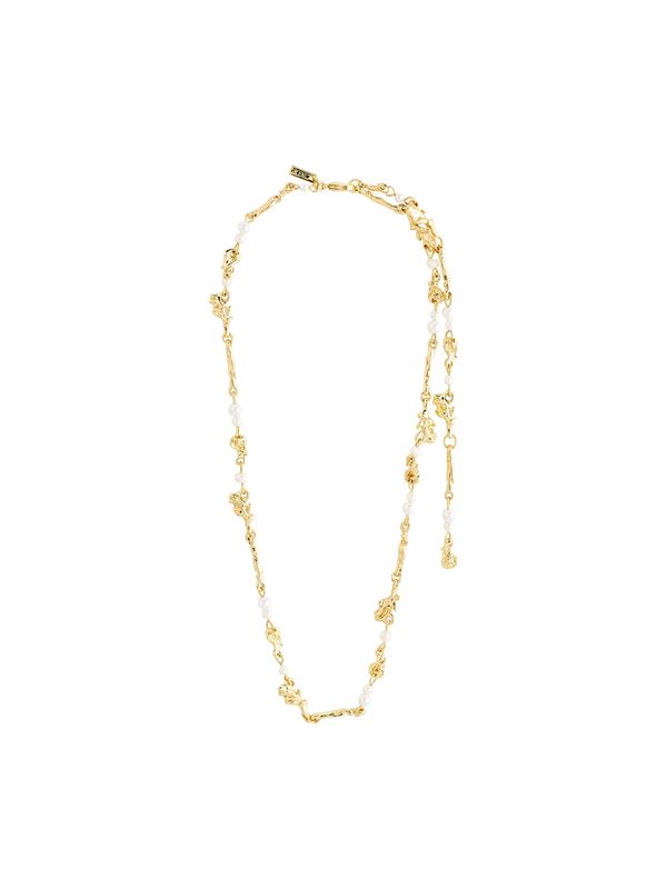 Pilgrim Pilgrim Verižica  zlata / biserno bela