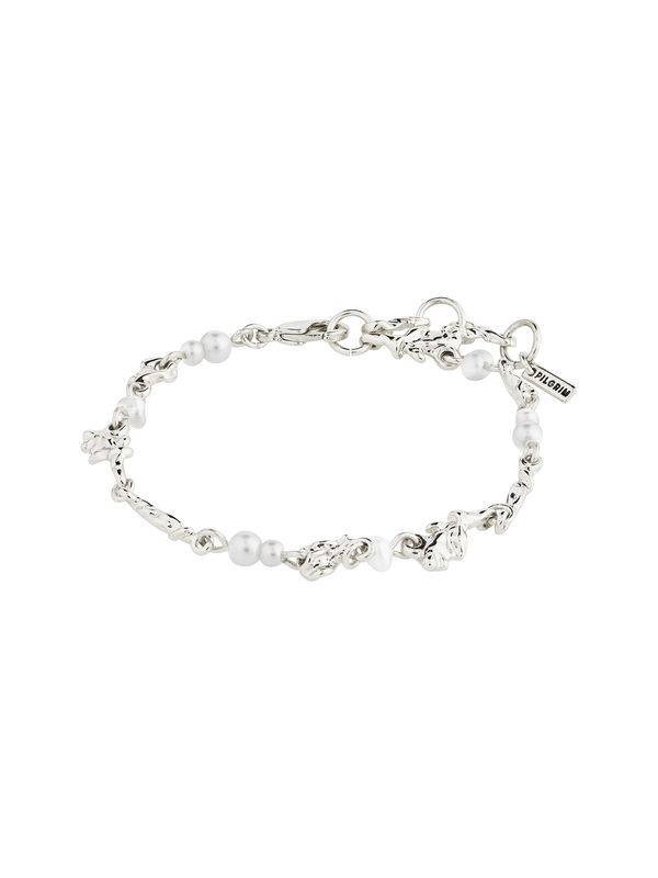 Pilgrim Pilgrim Zapestnica  srebrna / biserno bela