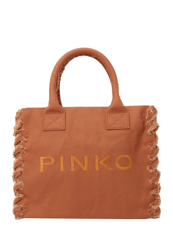 PINKO PINKO Nakupovalna torba  bež / oranžna