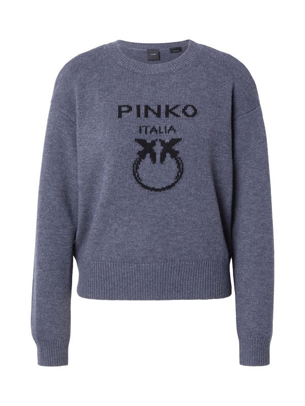 PINKO PINKO Pulover 'BURGOS'  bazaltno siva / črna