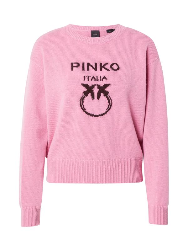 PINKO PINKO Pulover 'BURGOS'  roza / črna