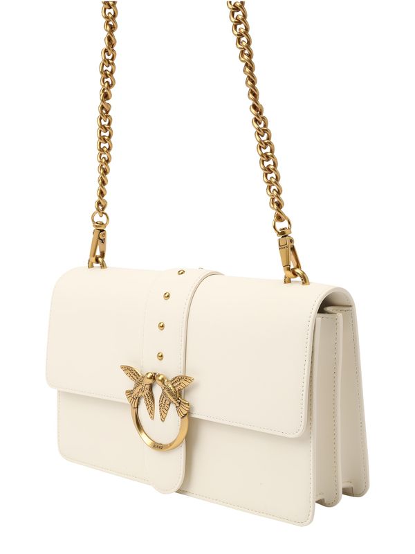 PINKO PINKO Torba za čez ramo 'Love One'  slonovina / zlata