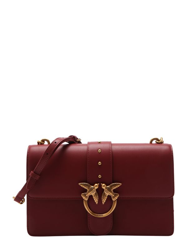 PINKO PINKO Torba za čez ramo 'LOVE ONE'  zlata / vinsko rdeča