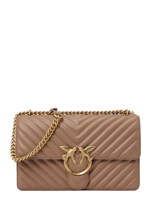 PINKO PINKO Torba za čez ramo 'Love'  temno bež
