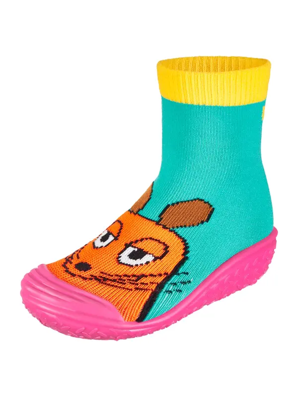 PLAYSHOES PLAYSHOES Čevelj za na plažo/kopanje 'Die Maus Freunde'  turkizna / rumena / oranžna / roza