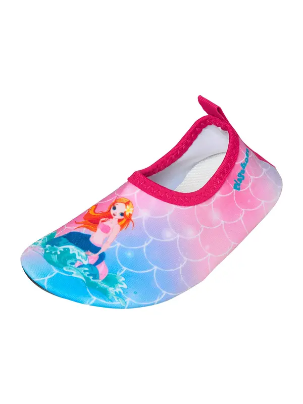 PLAYSHOES PLAYSHOES Čevelj za na plažo/kopanje 'Meerjungfrau'  azur / oranžna / roza / svetlo roza