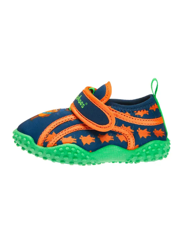 PLAYSHOES PLAYSHOES Čevelj za na plažo/kopanje 'Pirat'  marine / konjak / jabolko / oranžna