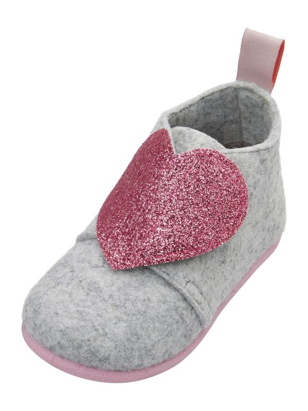 PLAYSHOES PLAYSHOES Copat 'Herz'  siva / roza
