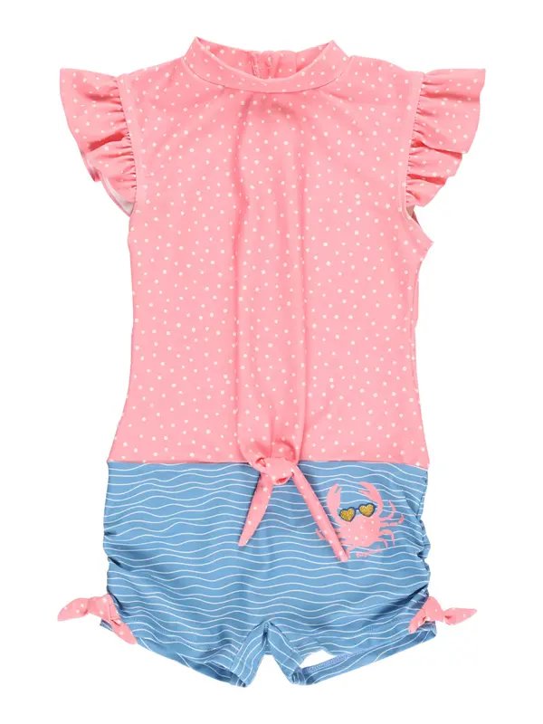 PLAYSHOES PLAYSHOES Enodelne kopalke  pastelno modra / staro roza / bela