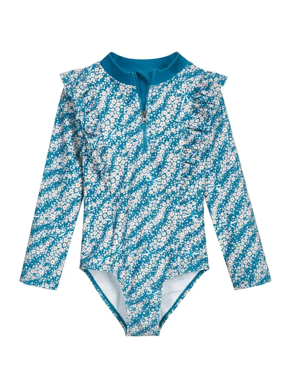 PLAYSHOES PLAYSHOES Enodelne kopalke  petrol / oranžna / bela