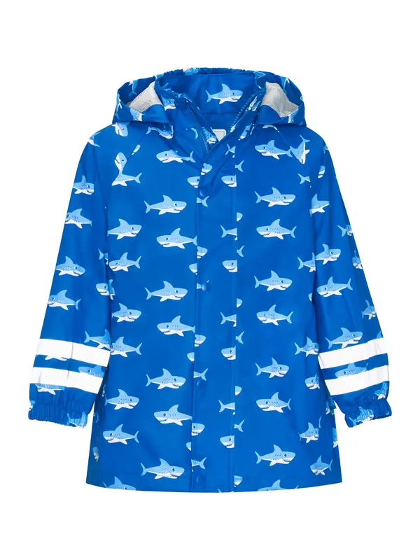 PLAYSHOES PLAYSHOES Funkcionalna jakna 'HAI ALLOVER'  modra / svetlo modra / bela