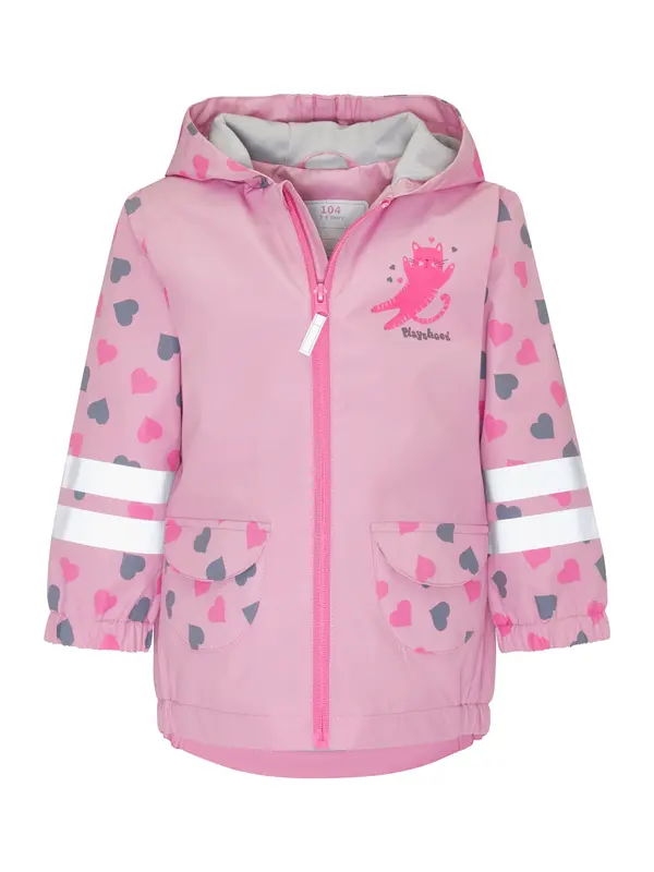 PLAYSHOES PLAYSHOES Funkcionalna jakna 'KATZE'  siva / roza / roza