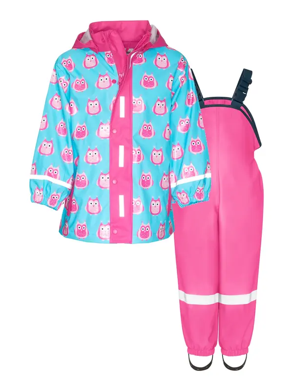 PLAYSHOES PLAYSHOES Funkcionalna obleka 'Eulen'  svetlo modra / roza / roza / bela